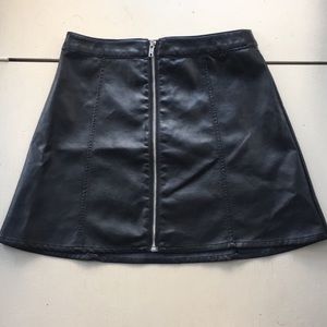 H&M Faux leather skirt